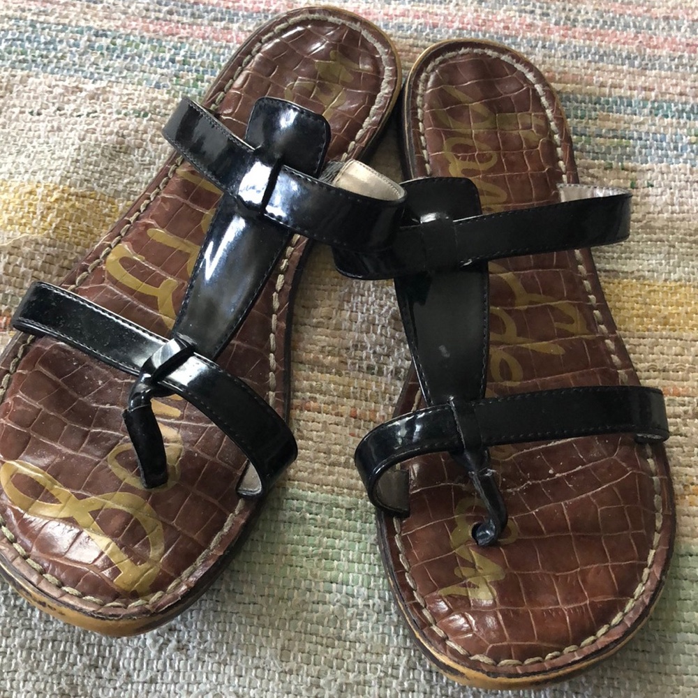 Sam Edelman thong sandals black 7M